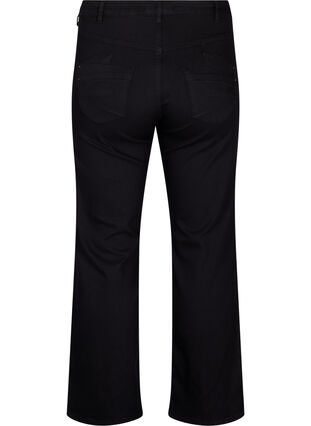 Regular fit Gemma-farkut korkealla vyötäröllä, Black, Packshot image number 1