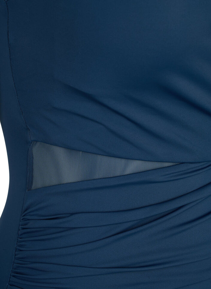 Uimapuku kietaisuvaikutelmalla, Sininen, Packshot image number 2