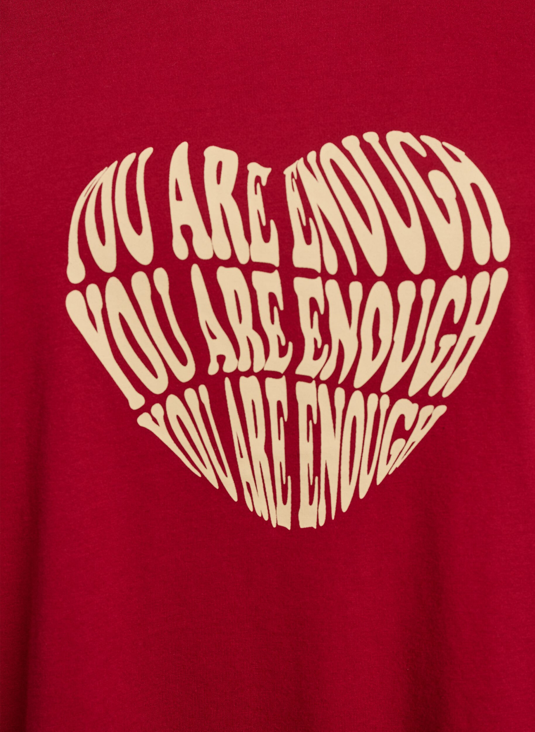 Zizzi T-paita printill&auml;, Punainen, Packshot image number 2