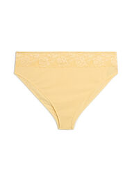 Tai-alkkarit dobby-kuviolla ja pitsisomisteella, Keltainen