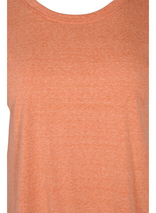 Meleerattu puuvillainen t-paita, Amberglow Melange, Packshot image number 2