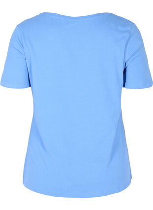 Yksivärinen perus t-paita puuvillasta, Ultramarine, Packshot image number 1