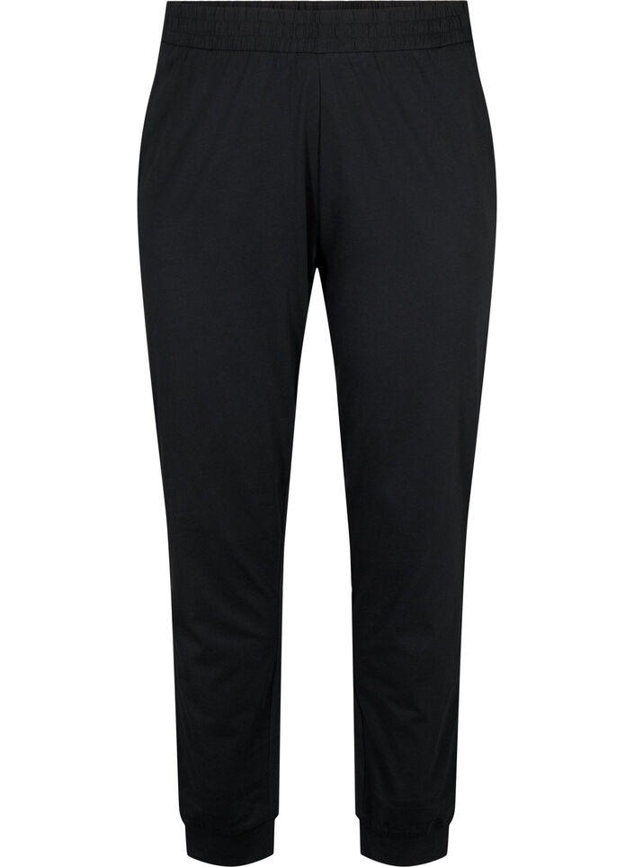 Puuvillahousut, Musta, Packshot image number 0