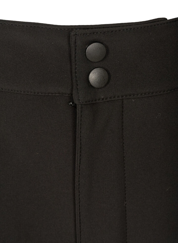 Softshell-housut s&auml;&auml;dett&auml;v&auml;ll&auml; tarralla, Musta, Packshot image number 2
