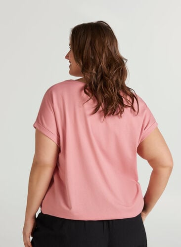 T-paita puuvillasekoitteesta, Brandied Apricot Mel, Model image number 1
