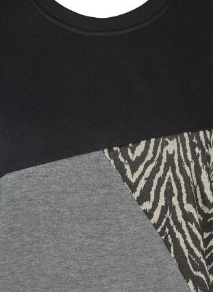 Pitkähihainen svetari seeprakuosilla, Black Grey Zebra, Packshot image number 2