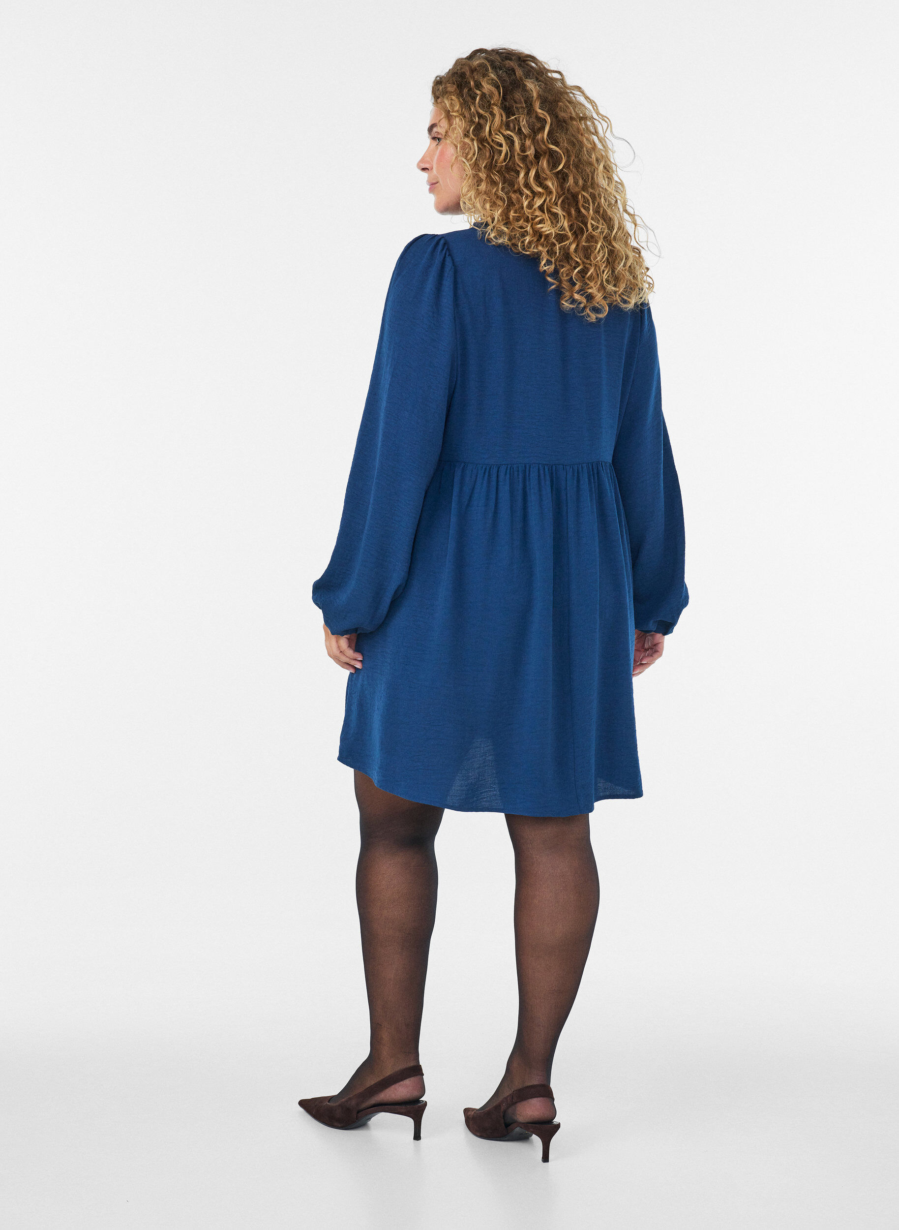 ZizziA-mallinen mekko empirelinjalla, Sininen, Model image number 2