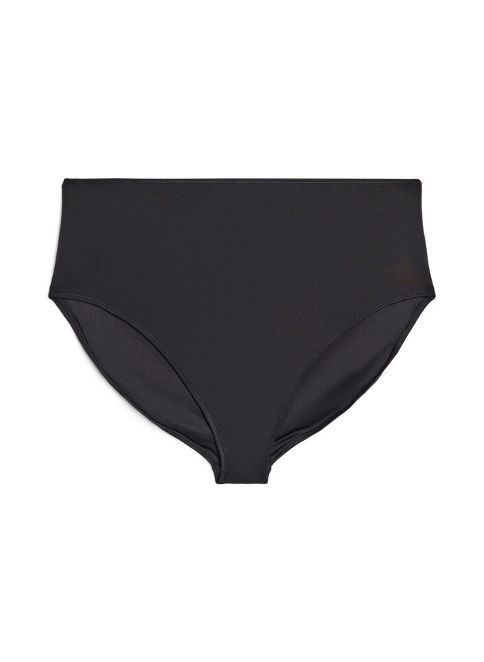 Yksiv&auml;riset korkeavy&ouml;t&auml;r&ouml;iset bikinialaosat, Musta, Packshot image number 0