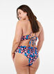 Kukalliset brazilian-malliset bikinihousut, Punainen, Model image number 1