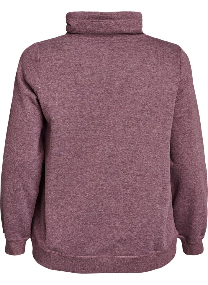 Collegepaita korkealla kauluksella ja taskuilla, Punainen, Packshot image number 1