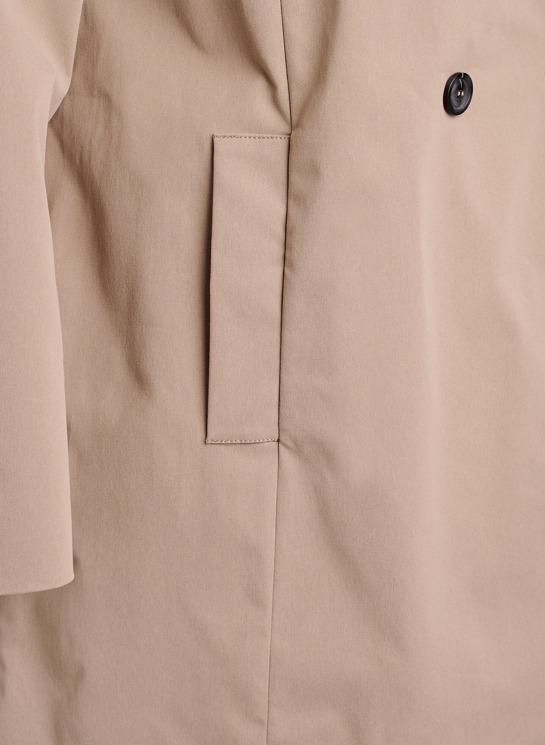 Zizzi Vedenkest&auml;v&auml; kev&auml;ttakki A-linjaisella leikkauksella, Harmaa, Packshot image number 3