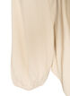 Viskoosipusero V-p&auml;&auml;ntiell&auml; ja py&ouml;ristetyll&auml; helmalla, Beige, Packshot image number 3