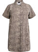 Lyhyt farkkumekko käärmeprintillä, Ruskea, Packshot image number 0