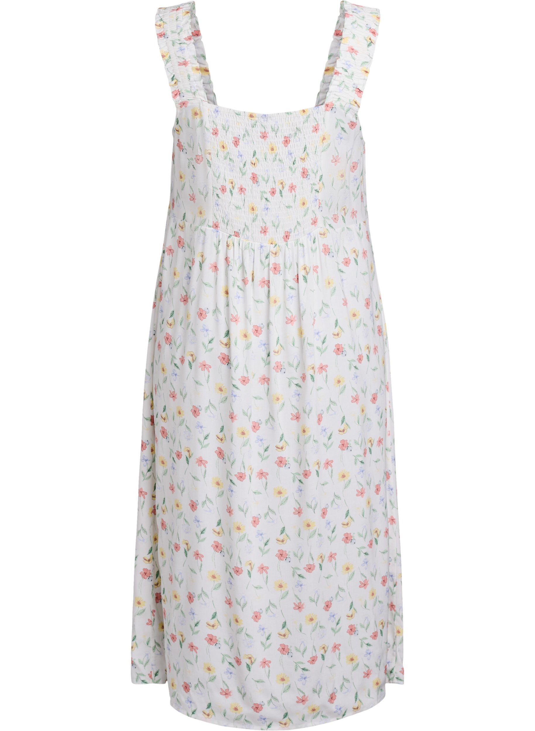 ZizziKes&auml;mekko leveill&auml; olkaimilla, Valkoinen, Packshot image number 1