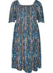 Kes&auml;mekko viskoosista paisley-kuosilla, Sininen, Packshot image number 0