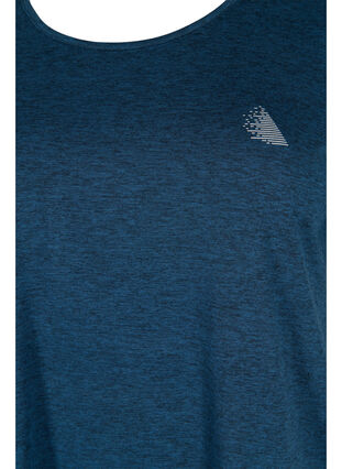 Meleerattu treeni t-paita pyöreällä pääntiellä, Night Sky Mel., Packshot image number 2