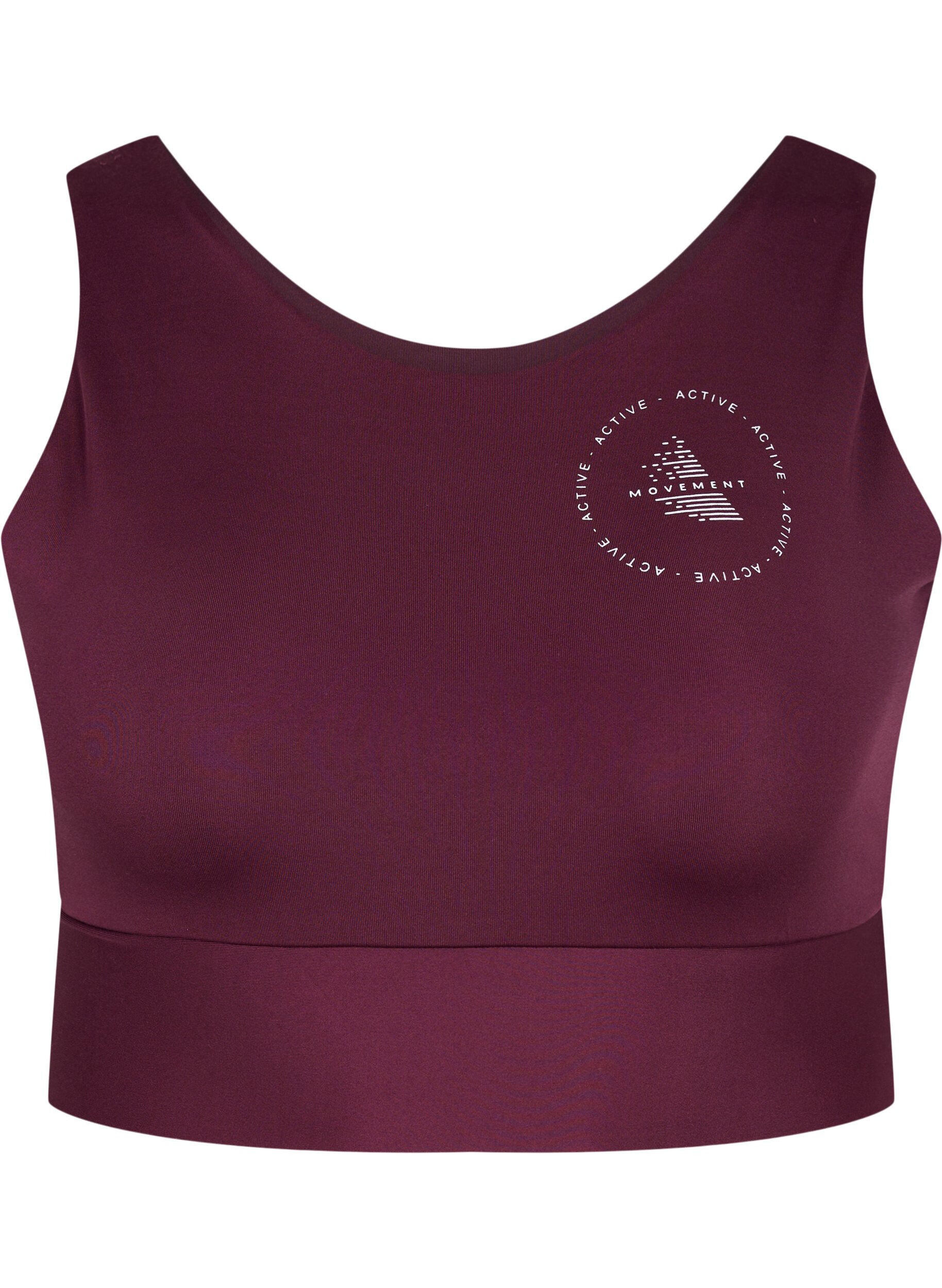 Zizzi CORE, MID SUPPORT SPORTS BRA - Urheilurintaliivit, Fig, Packshot image number 0