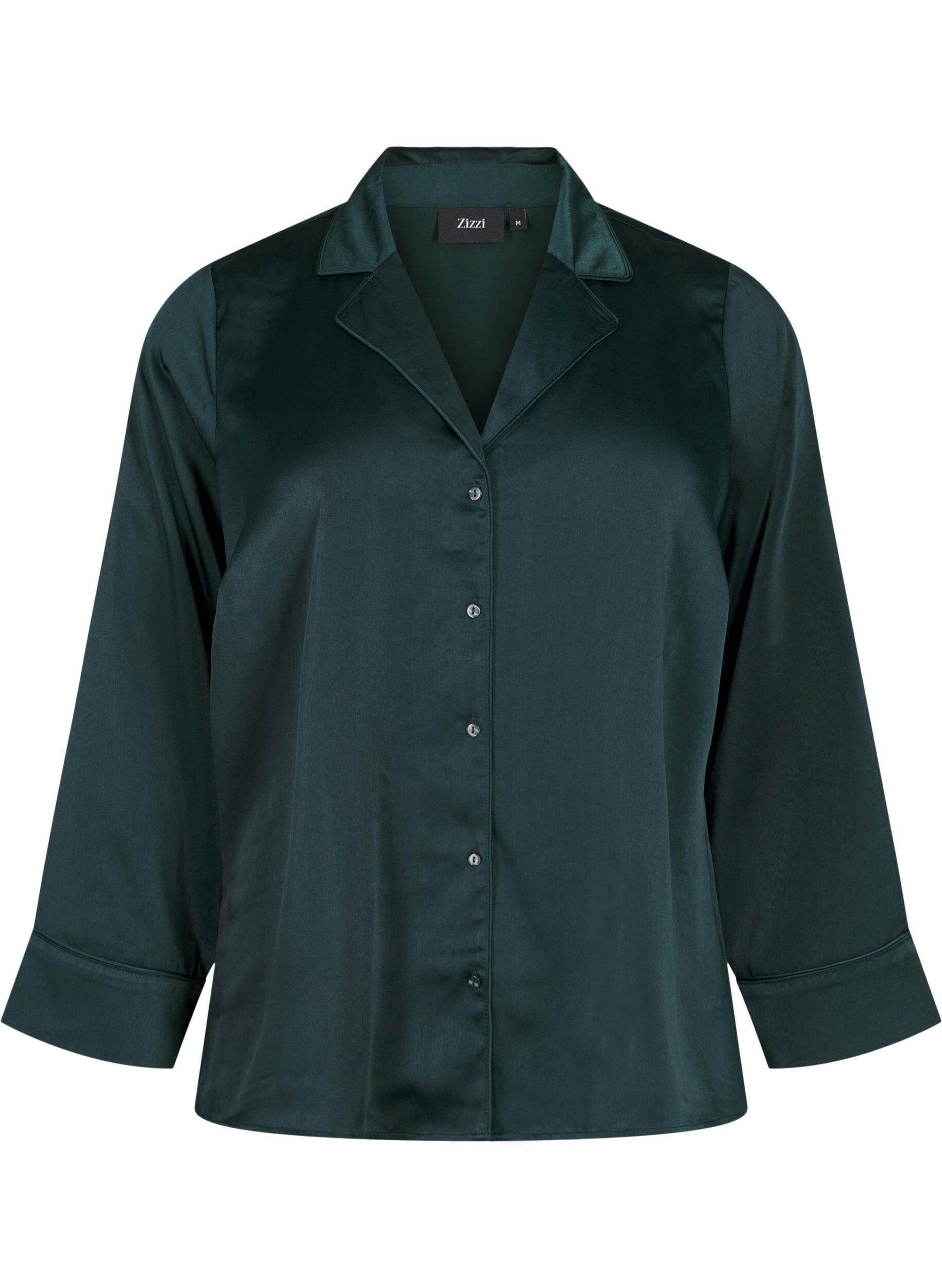 Zizzi Satiininen y&ouml;paita, Scarab, Packshot image number 0