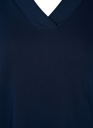 Yksivärinen mekko collegekankaasta, Navy Blazer, Packshot image number 2