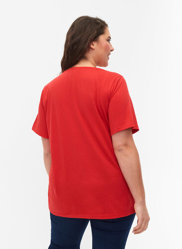 FLASH - T-paita kuvalla, High Risk Red, Model image number 1