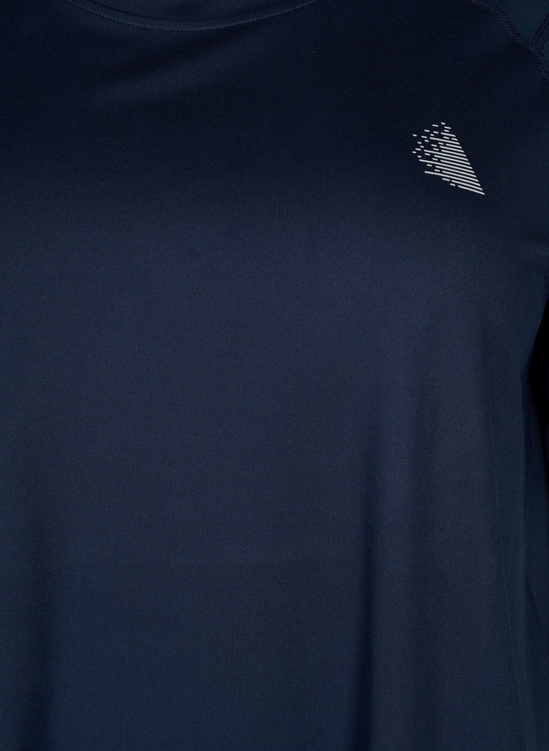 Zizzi Lyhythihainen t-paita treeniin py&ouml;re&auml;ll&auml; p&auml;&auml;ntiell&auml;, Night Sky, Packshot image number 2