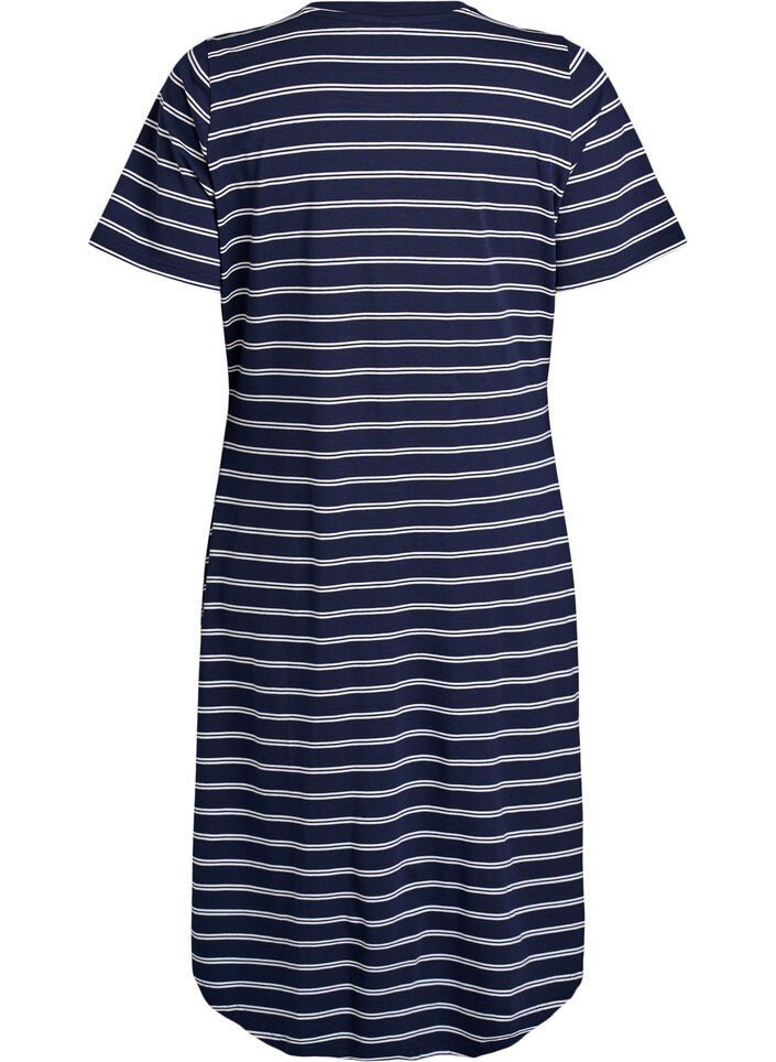 Puuvillamekko kiemurayksityiskohdalla, Sininen, Packshot image number 1