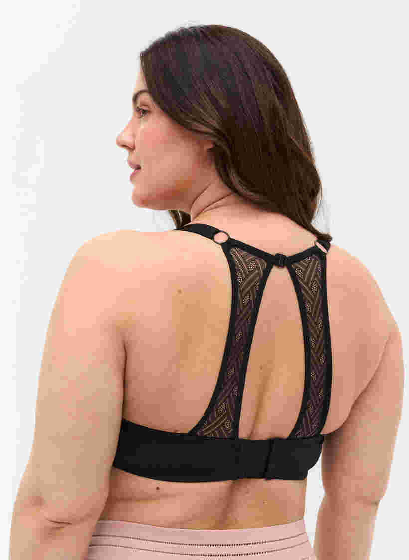 Kaarituelliset rintaliivit selkäyksityiskohdalla, Black, Model image number 1
