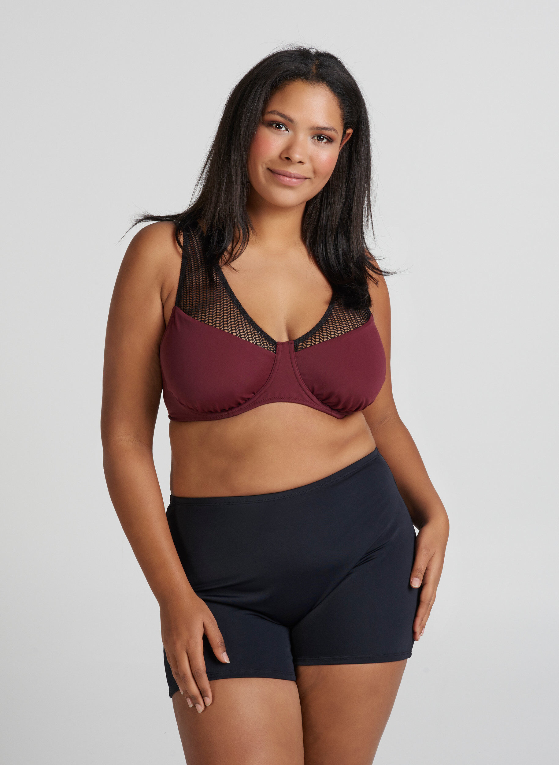 Zizzi Bikinishortsit, Musta, Model image number 3