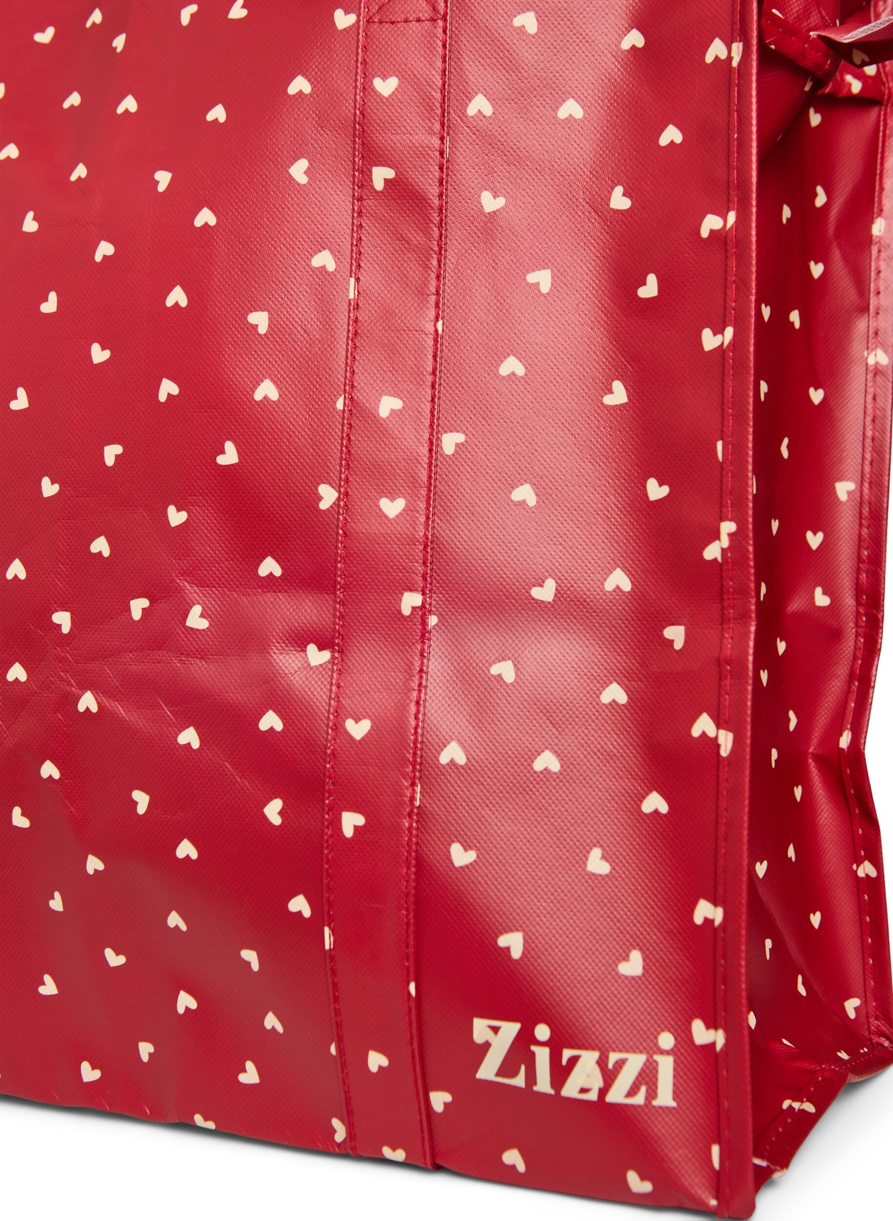 Zizzi Ostoskassi vetoketjulla, Punainen, Packshot image number 2