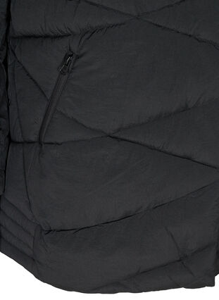 Tuulenpitävä takki hupulla ja taskuilla, Black, Packshot image number 3