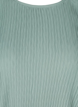 Pusero tekstuurilla ja puhvihihoilla, Chinois Green, Packshot image number 2