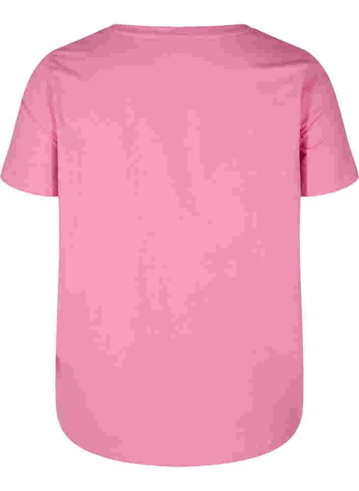 Puuvillainen t-paita printilllä, Cyclamen LOVE, Packshot image number 1