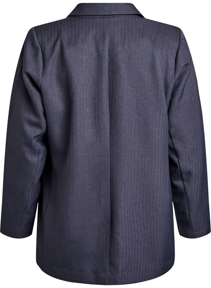 Klassinen bleiseri taskuilla, Harmaa, Packshot image number 1