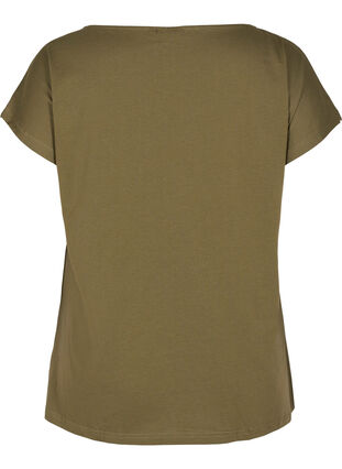 Ekologisesta puuvillasta valmistettu t-paita rintataskulla, Ivy Green, Packshot image number 1