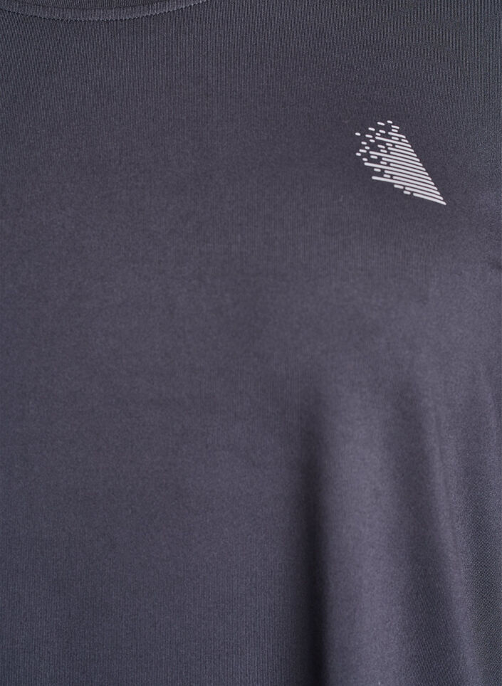 Treeniyläosa 3/4-hihoilla, Harmaa, Packshot image number 2