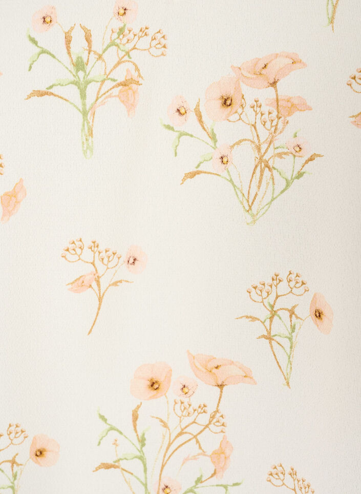 Printtitoppi v-p&auml;&auml;ntiell&auml;, Valkoinen, Packshot image number 2