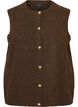 Neuleliivi koristeellisilla napeilla, Ruskea, Packshot image number 0