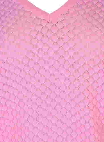 Neulepusero kuviolla ja v-aukolla, Begonia Pink, Packshot image number 2