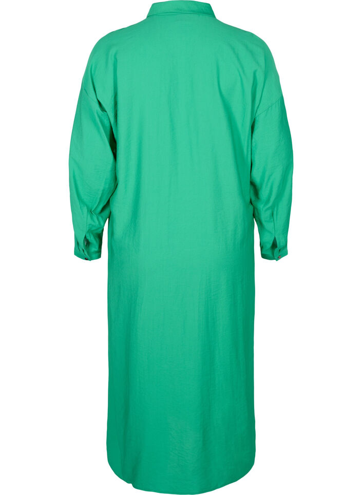 Pitkä viskoosipaita halkioilla, Mint, Packshot image number 1