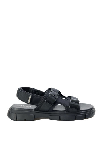 Wide fit -sandaalit, Black, Packshot image number 0