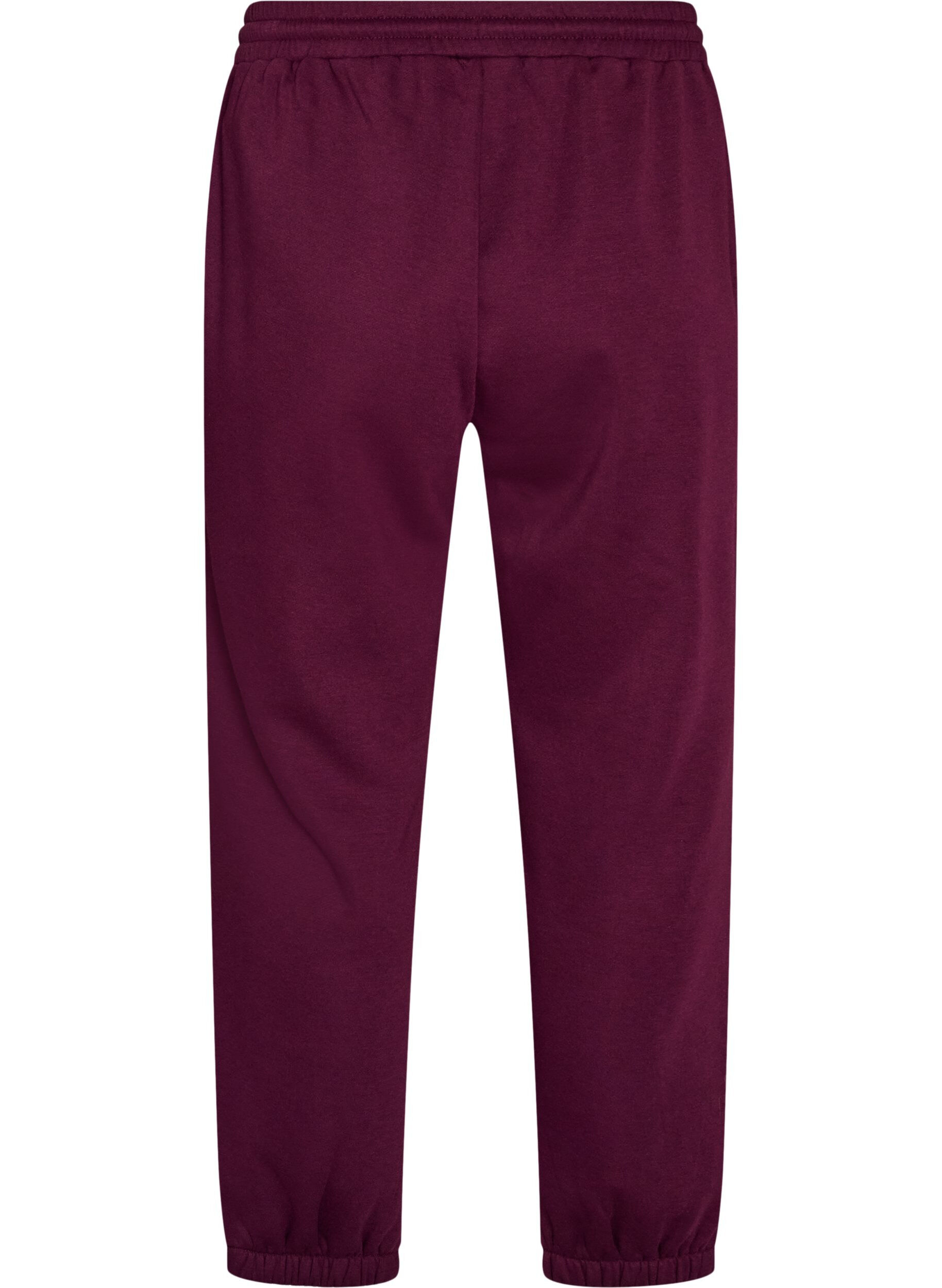 ZizziKorkeavy&ouml;t&auml;r&ouml;iset collegehousut kiristysny&ouml;rill&auml;, Violetti, Packshot image number 1