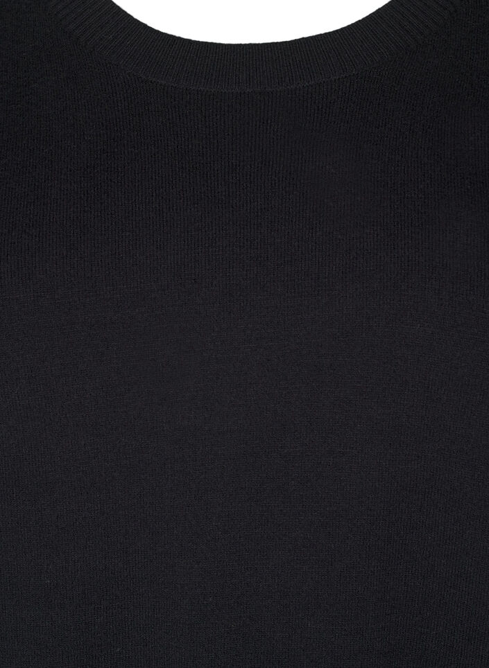 Neulepusero, jossa on py&ouml;re&auml; p&auml;&auml;ntie, Musta, Packshot image number 2