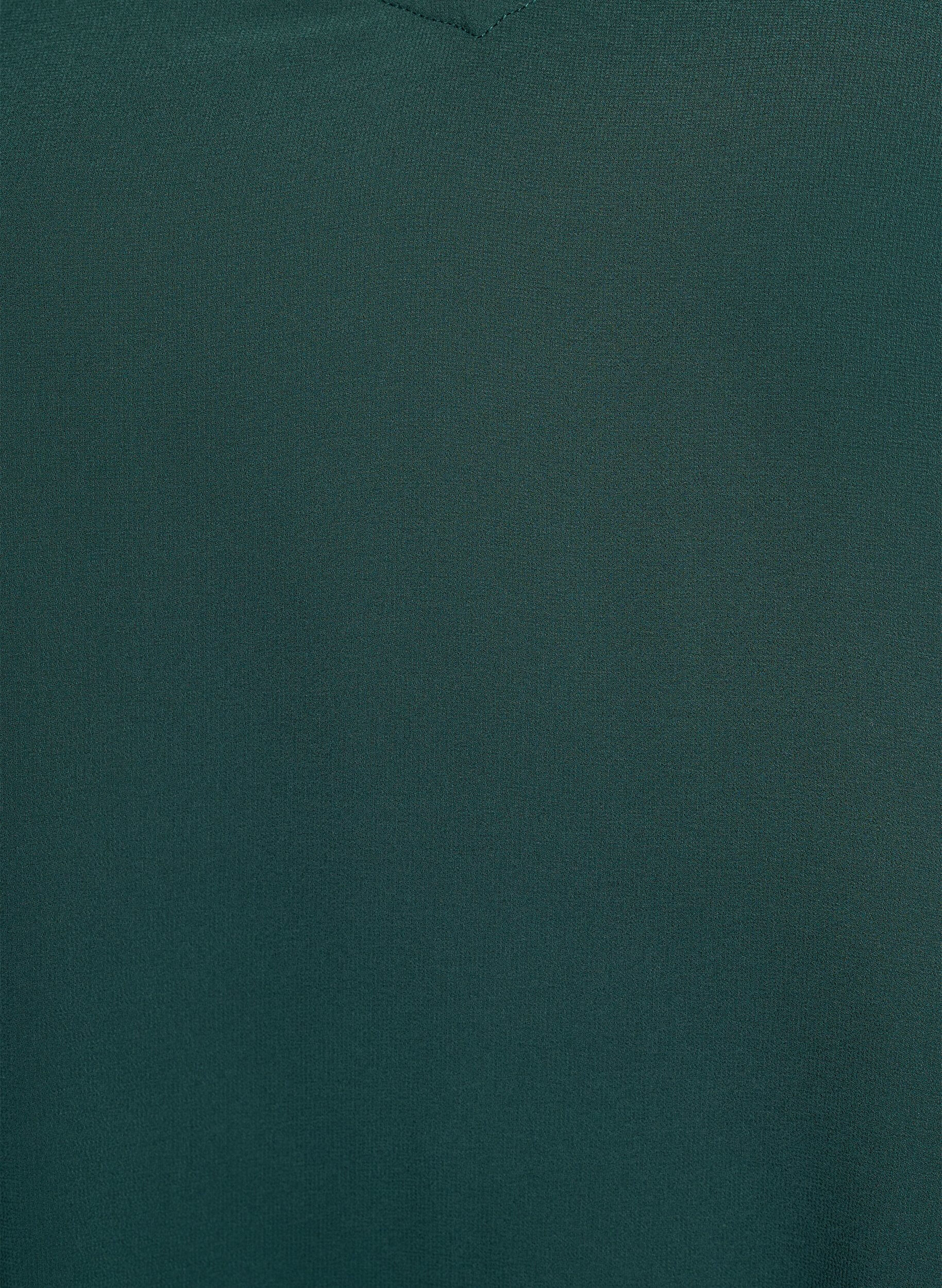 Zizzi Lyhyt sifonkinen juhlamekko kerrostetulla efektill&auml;, Vihre&auml;, Packshot image number 2