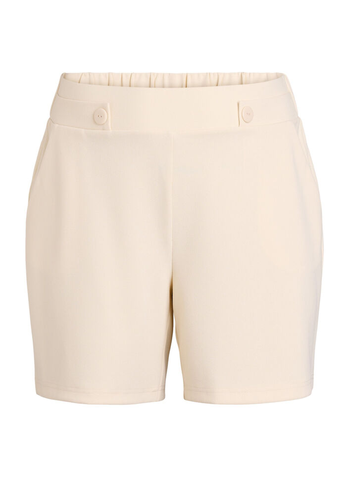 V&auml;lj&auml;t shortsit taskuilla , Beige, Packshot image number 0
