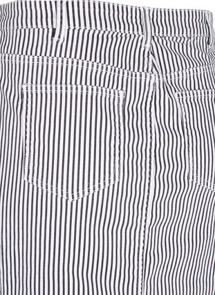 Raidallinen kynähame, jossa on taskut, Black & White Stripe, Packshot image number 3