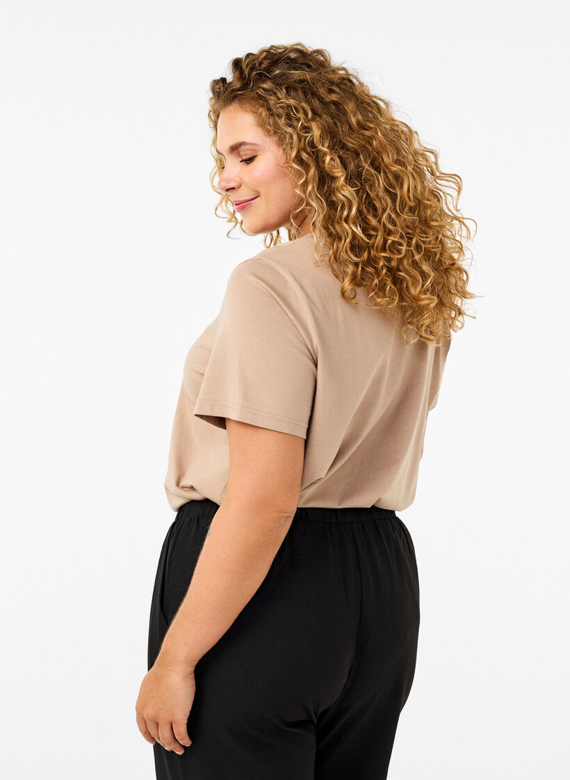 T-paita kuviolla, S. Mink w. Text, Model image number 1