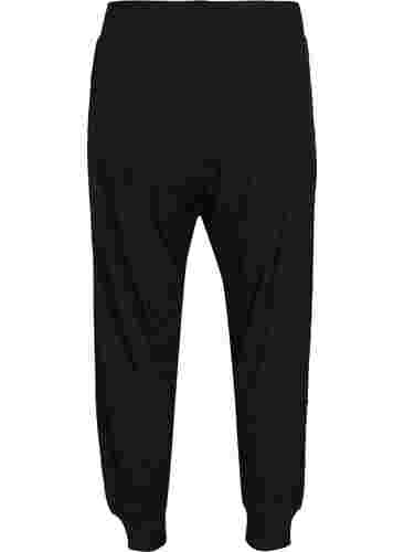 Väljät ribatut housut, Black, Packshot image number 1