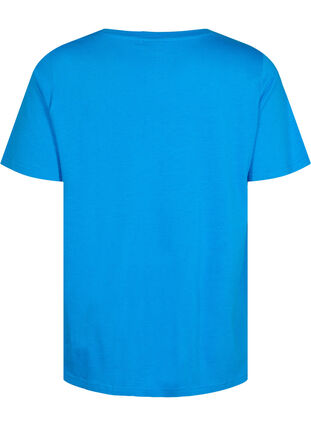 Lyhythihainen t-paita A-mallissa, French Blue, Packshot image number 1