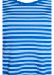 Raidallinen ribattu T-paita, Sininen, Packshot image number 2