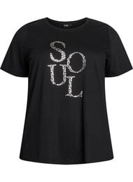 T-paita printill&auml;, Musta